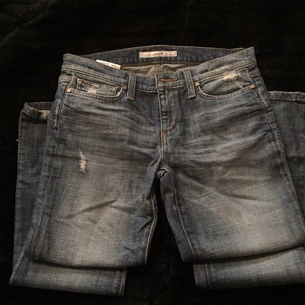 Joe Jeans boot cut, ripped jeans